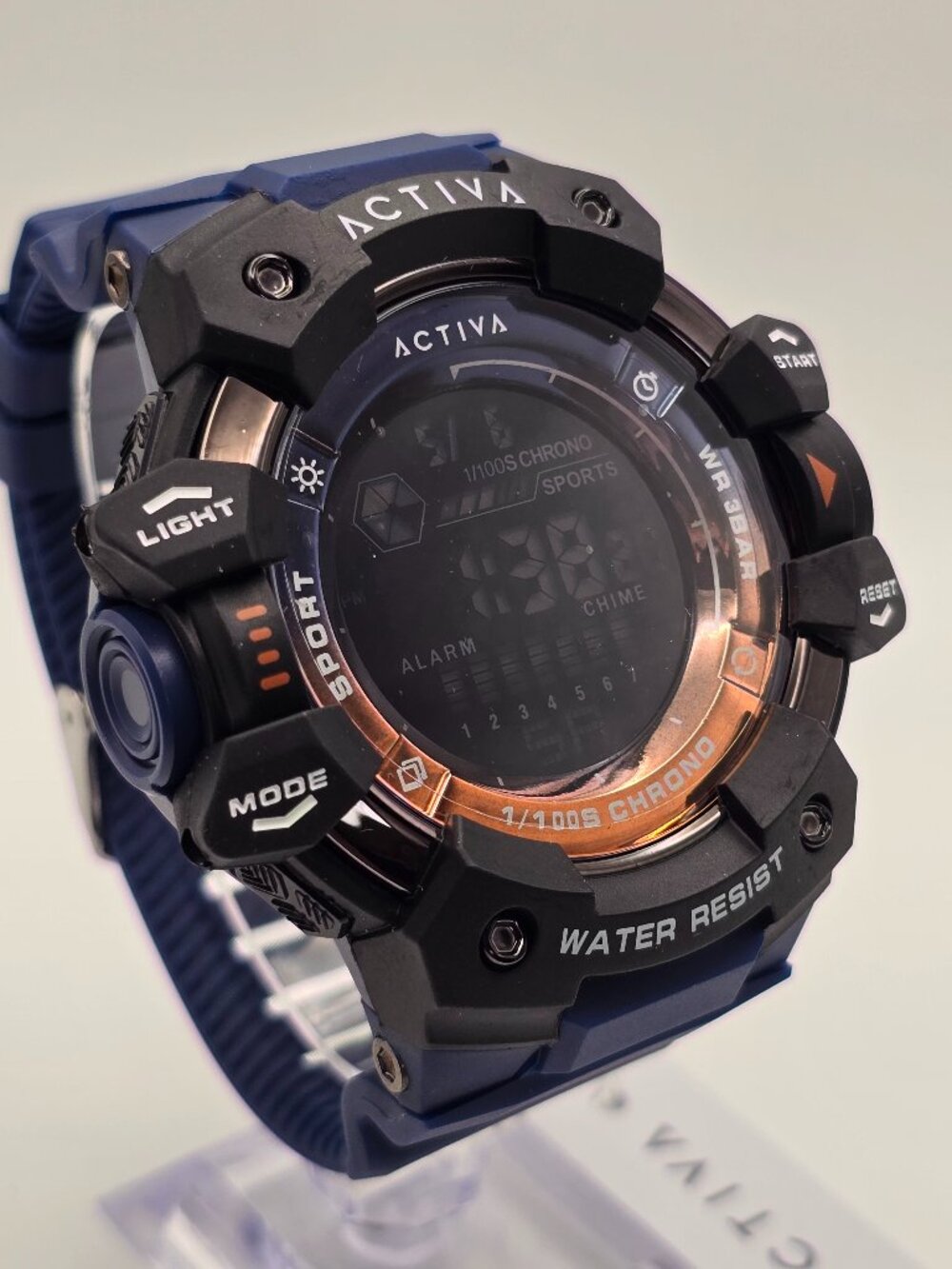 Activa X Invicta Essentials Digital Unisex Watch - 50mm, Blue (ACW8050MC-019)
